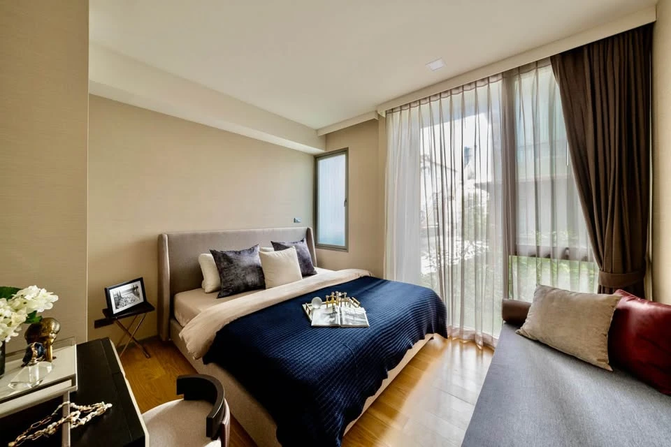 For rent: Fynn Sukhumvit 31, 2 bedrooms, 2 bathrooms, fully furnished, trees, shady atmosphere, reserve now.