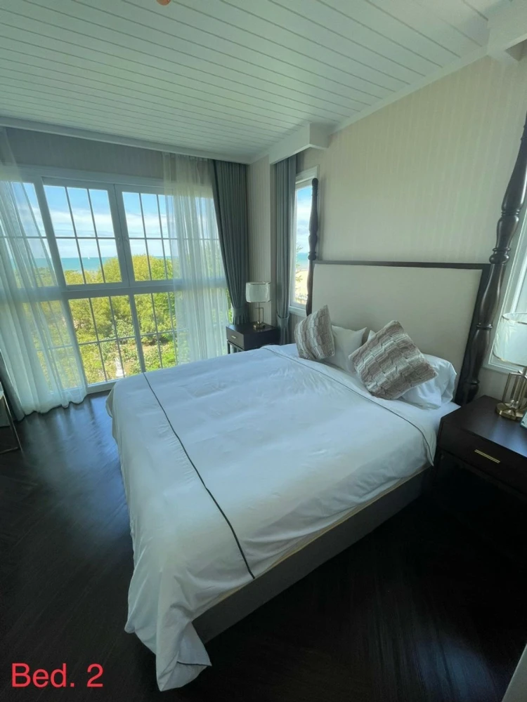 Grand Florida Beachfront Condo Resort Pattaya for rent, 3 bedrooms, fully furnished, nice to live in, reserve now.