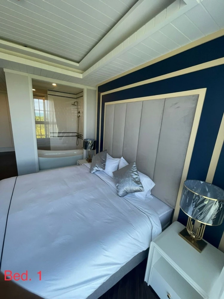Grand Florida Beachfront Condo Resort Pattaya for rent, 3 bedrooms, fully furnished, nice to live in, reserve now.