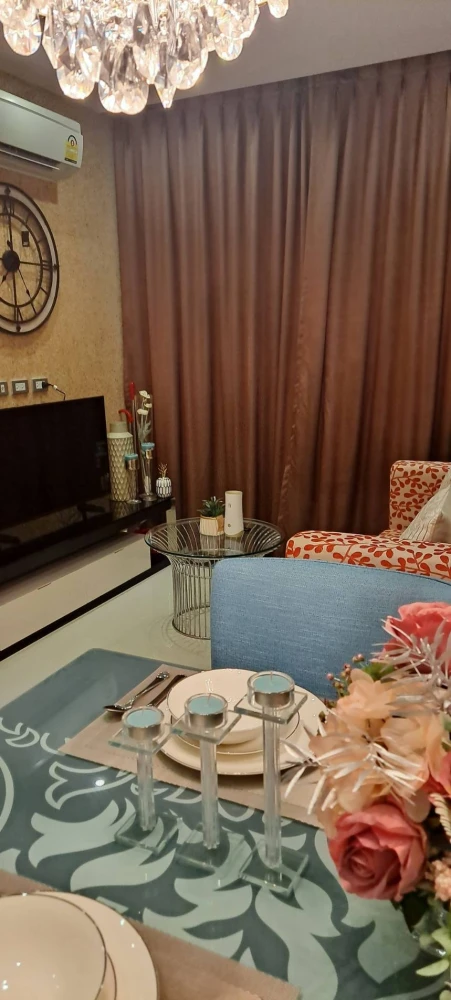 For rent Grande Caribbean Resort Pattaya, 12th floor, nice room, fully furnished, book now.