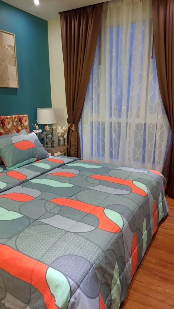 For rent Grande Caribbean Resort Pattaya, 12th floor, nice room, fully furnished, book now.