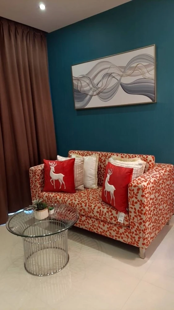 For rent Grande Caribbean Resort Pattaya, 12th floor, nice room, fully furnished, book now.