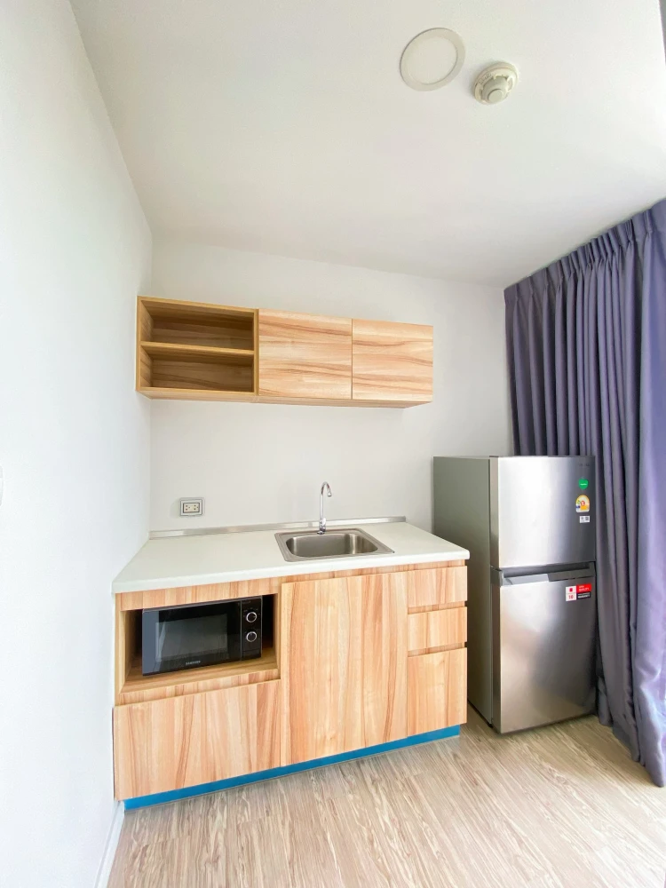 Happy Condo DonMueang the Terminal for rent, a room with partitions, perfectly divided into spaces, comes with a great price, reserve now, don't miss