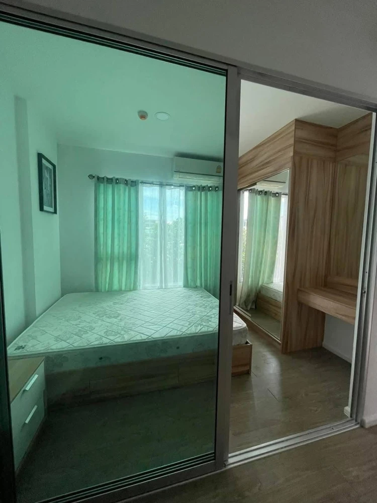 For rent: Happy Condo Donmuang The Terminal, a nice room with built-in wooden furniture, good location, don't miss it.