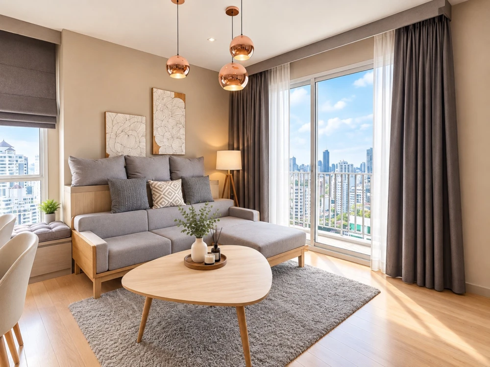 For Rent: HQ Thonglor, 23rd floor, city view, fully furnished. Book now—don't miss out!