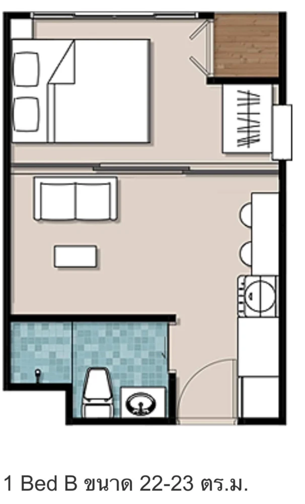 For rent: Humble Living @ fueangfu, complete with furniture and appliances, washing machine included. Don't miss it!