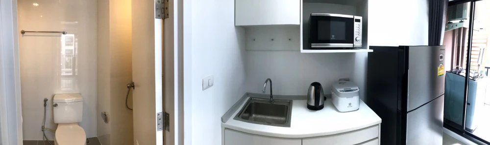 For rent: I Condo Salaya 2, 2 rooms, clearly separated, well-divided zones, fully furnished and equipped with appliances. Hurry and reserve today!