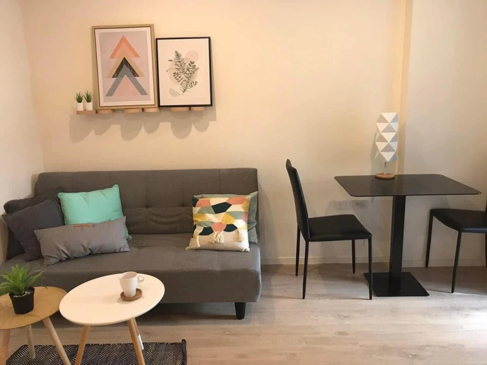 For rent: iCondo Green Space Sukhumvit 77, 3rd floor, pool view, beautiful room, fully furnished, book now.