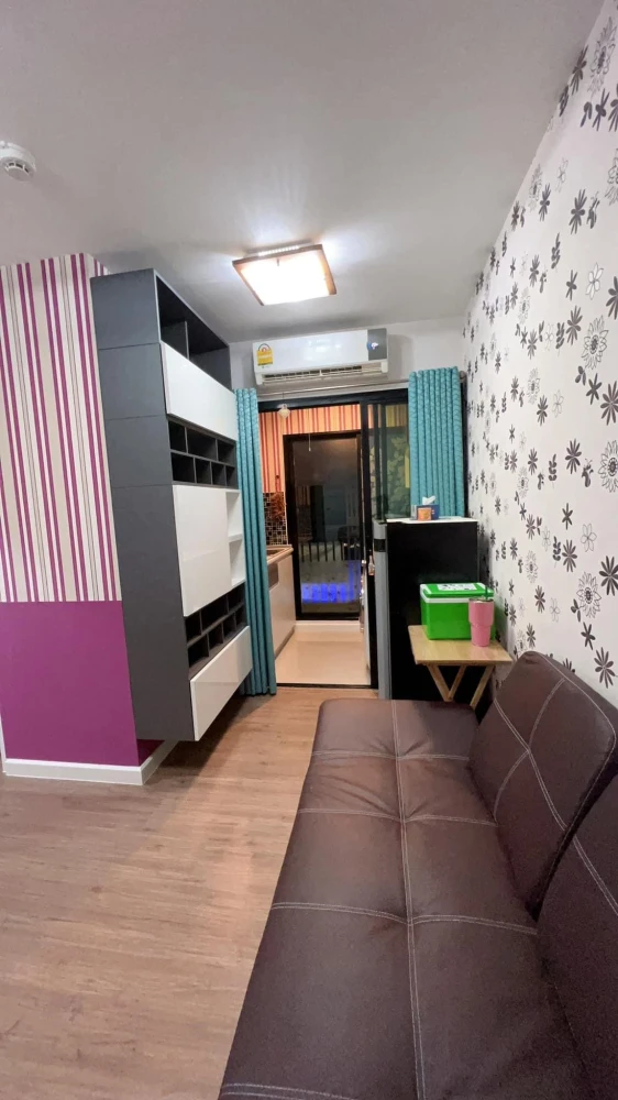 For rent: iCondo Salaya, 1 bedroom, 1 bathroom, beautiful wallpaper, fully furnished, hurry and reserve now!