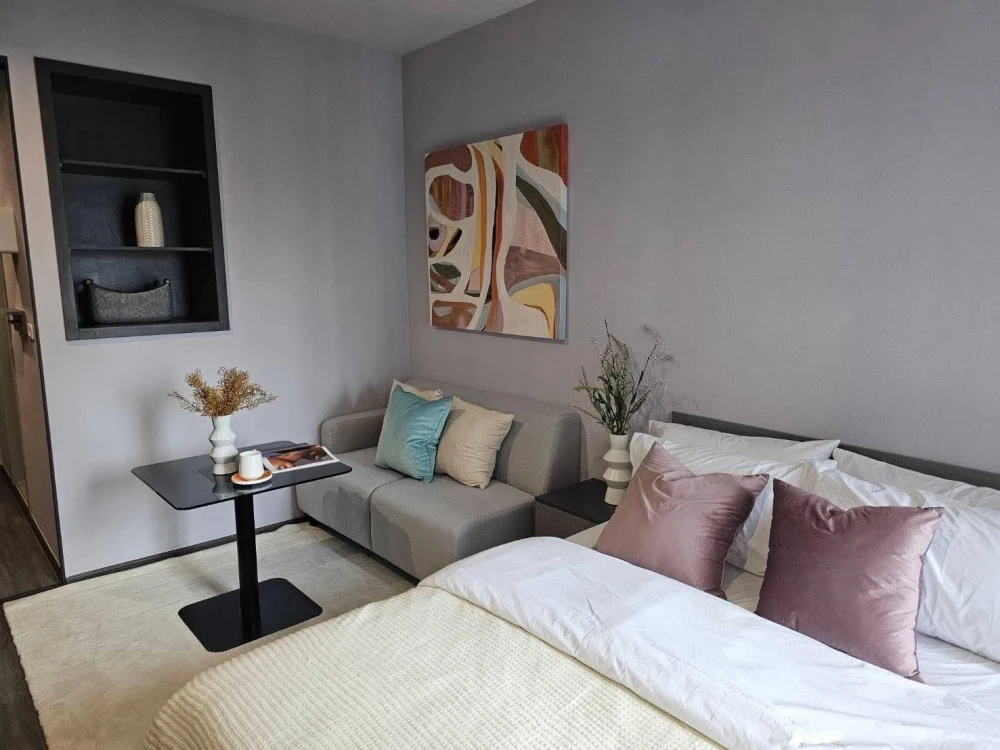 For rent: Ideo Chula Samyan, 1 bedroom, 1 bathroom, decorated in a theme, fully furnished. If it's this good, hurry and reserve it now!
