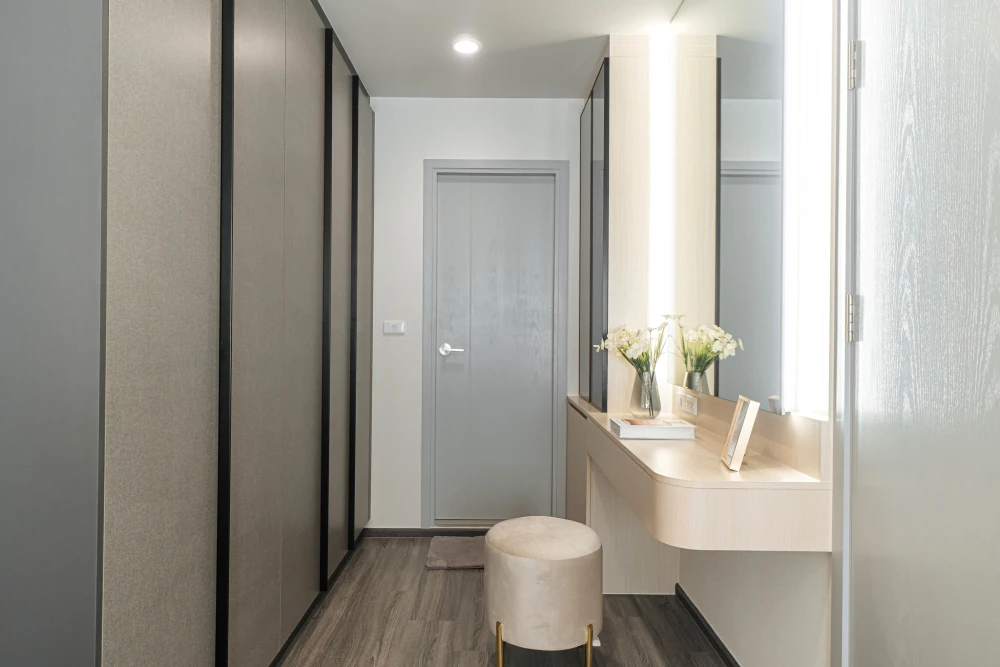 IDEO Chula Samyan for rent, located near the garden on the 19th floor, and the room's window view also overlooks the garden on the ground floor. Ready