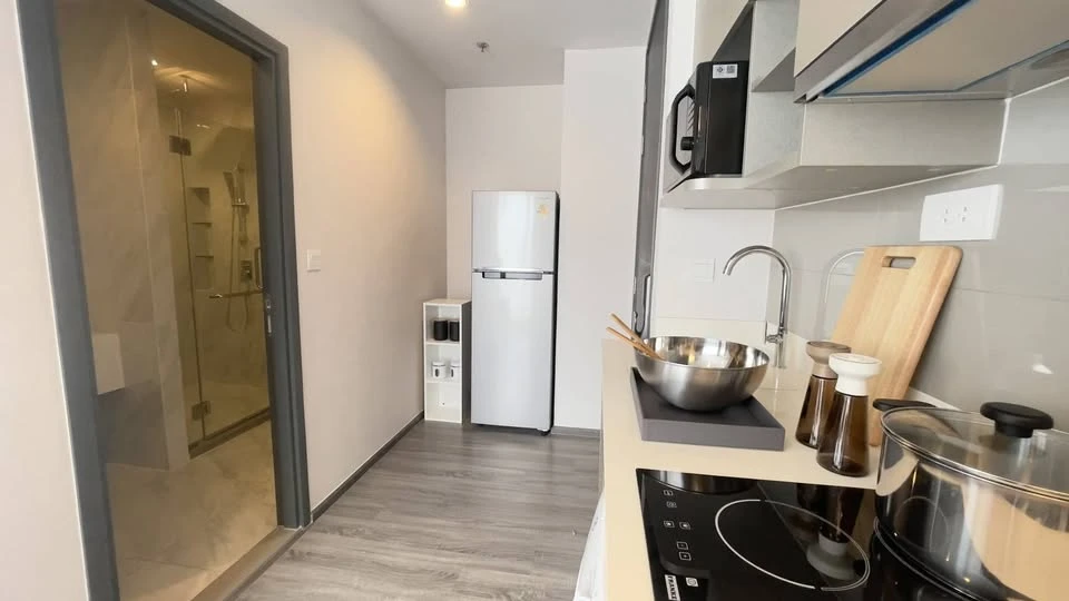 For rent: Ideo Mobi Rangnam, ready to move in, fully furnished + complete electrical appliances, spacious room, comfortable to live in, reserve now.
