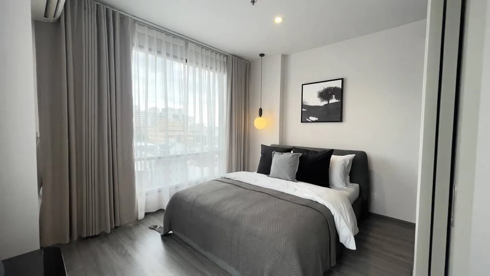 For rent: Ideo Mobi Rangnam, ready to move in, fully furnished + complete electrical appliances, spacious room, comfortable to live in, reserve now.