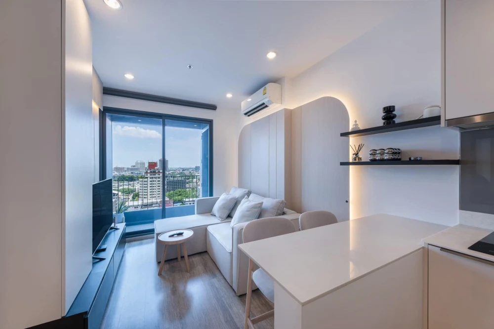 ให้เช่า Ideo Mobi Sukhumvit 66 ตกแต่งดูดีมีระดับ เฟอร์จัดเต็ม พร้อมหิ้วกระเป๋ามาได้เลยจ้า