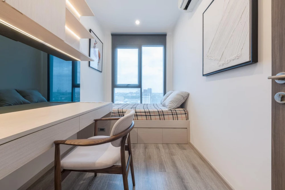 ให้เช่า Ideo Mobi Sukhumvit 66 ตกแต่งดูดีมีระดับ เฟอร์จัดเต็ม พร้อมหิ้วกระเป๋ามาได้เลยจ้า