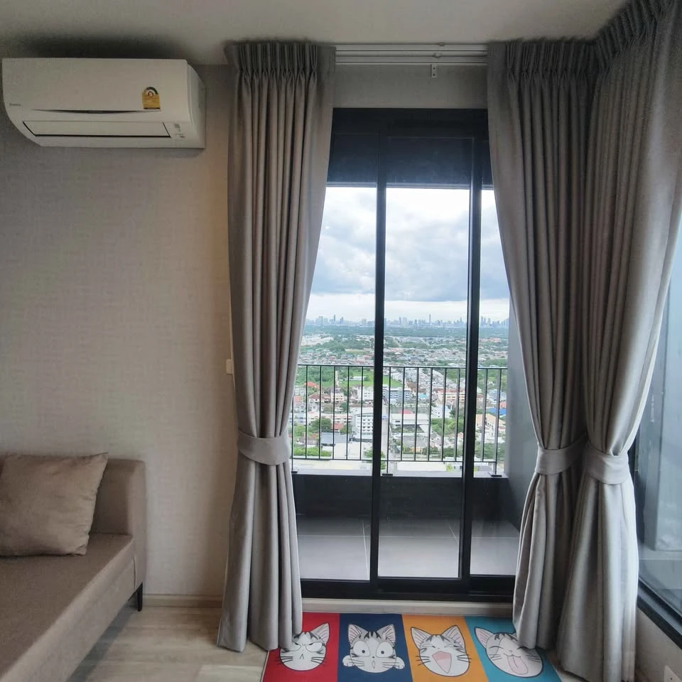 ให้เช่า Ideo Mobi Sukhumvit East Point ห้องหัวมุม โปร่งเปิดโล่ง ชั้นที่ 30 วิวเมือง รถไฟฟ้า โค้งน้ำเจ้าพระยา จองเลย