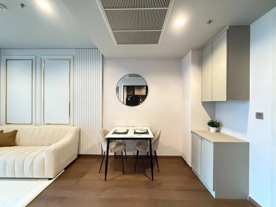 For rent: Ideo Q Sukhumvit 36, fully furnished with built-in furniture throughout the room. Simple, luxurious, and expensive. Can you not book it?