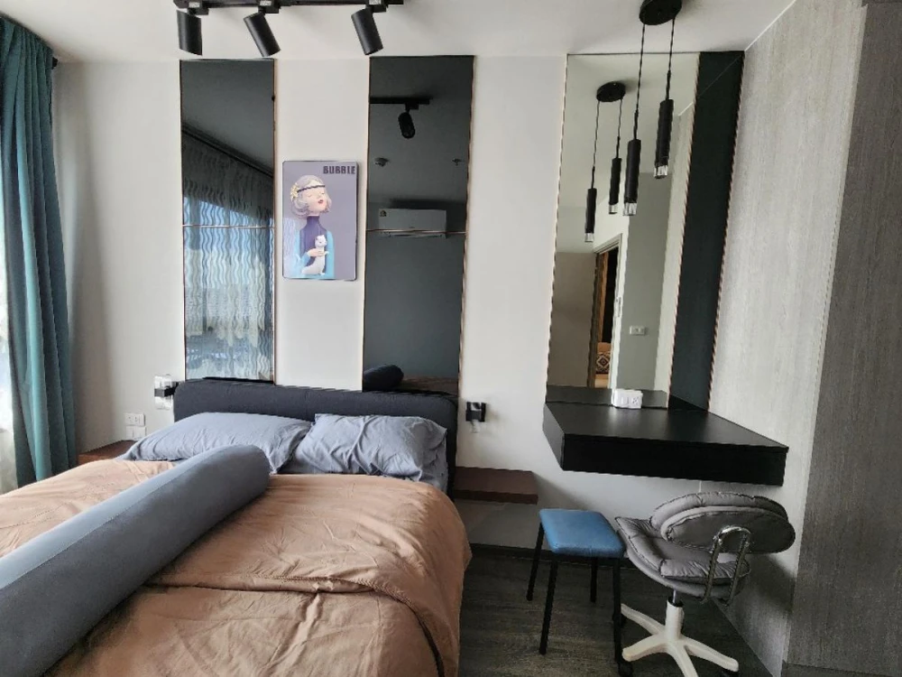For rent: Ideo Ramkhamhaeng - Lam Sali Station, 15th floor, nice room, fully furnished, reserve now, hurry!