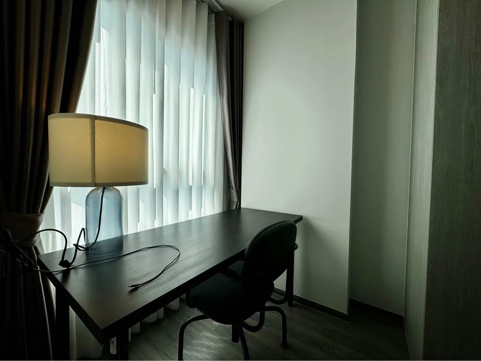 For rent: Ideo Ramkhamhaeng - Lam Sali Station studio room, fully furnished with all amenities. Don't miss out!