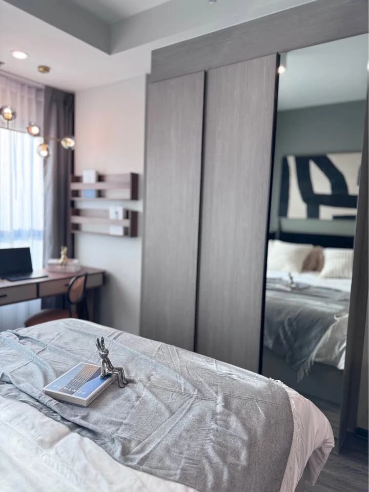 For rent: Ideo Ramkhamhaeng - Lam Sali Station, beautiful room, fully furnished, reserve now.