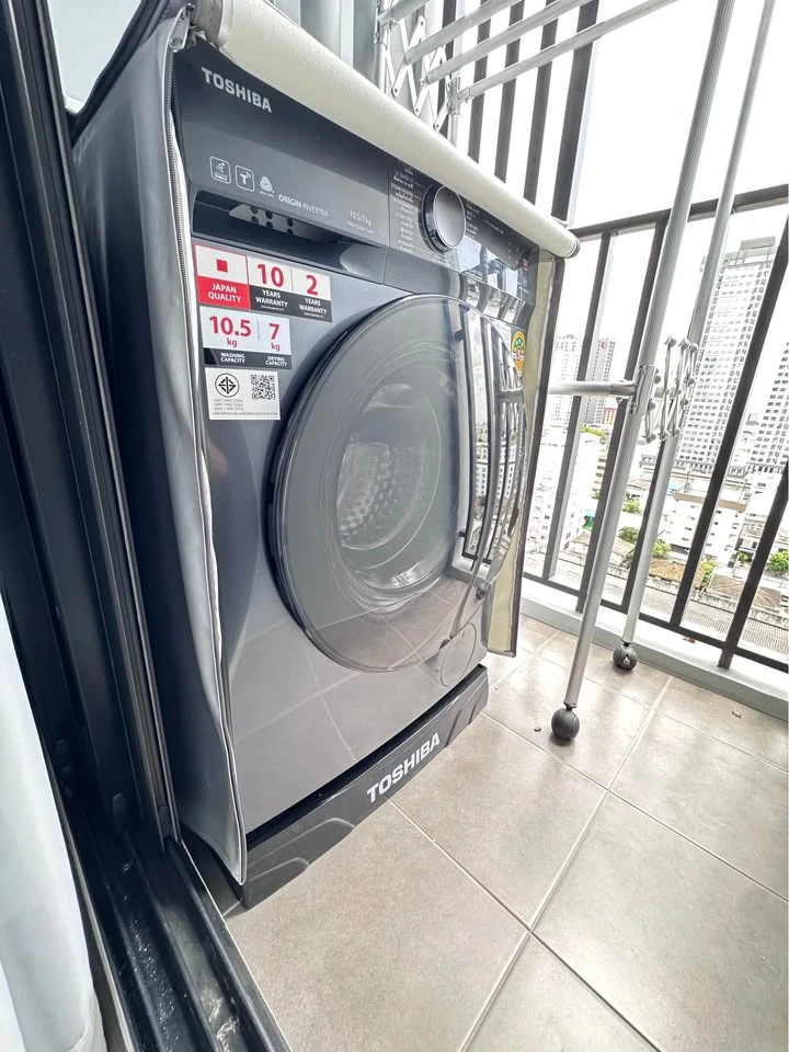 For rent: Ideo Ramkhamhaeng-Lamsali Station, ready to move in, fully furnished, hurry and reserve now+++