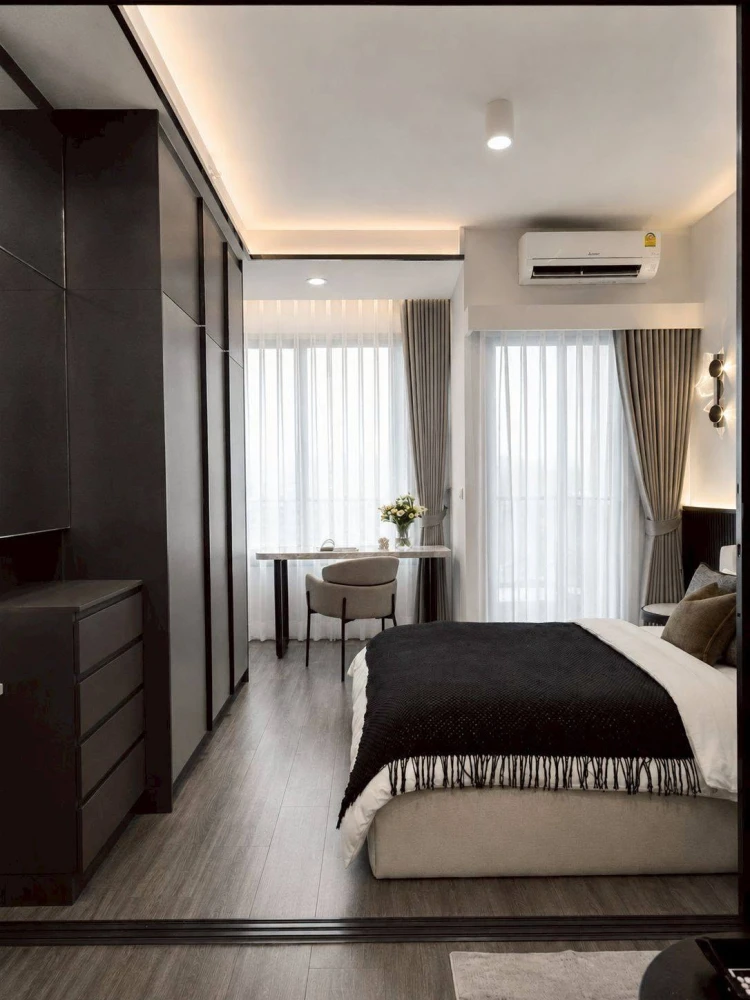 ให้เช่า Ideo Sukhumvit - Rama 4 ชั้น 24 หันหน้าไปทางทิศเหนือ วิวสวยไม่มีสิ่งกีดขวาง เพดานสูง 2.9 เมตร! ห้ามพลาด