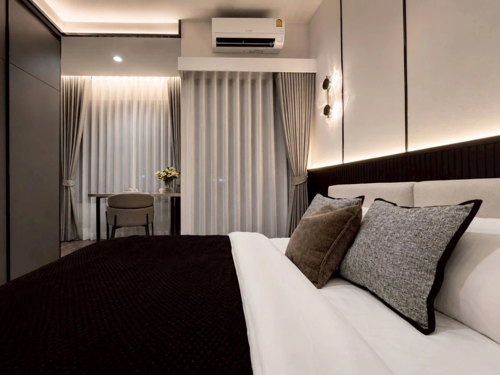 ให้เช่า Ideo Sukhumvit - Rama 4 ชั้น 24 หันหน้าไปทางทิศเหนือ วิวสวยไม่มีสิ่งกีดขวาง เพดานสูง 2.9 เมตร! ห้ามพลาด