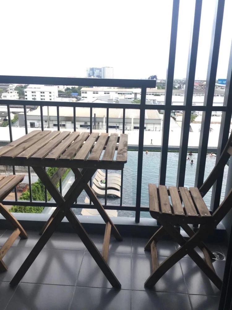 For rent: IDEO Sukhumvit 115, 9th floor, nice room, fully furnished, reserve now, don't wait, hurry!