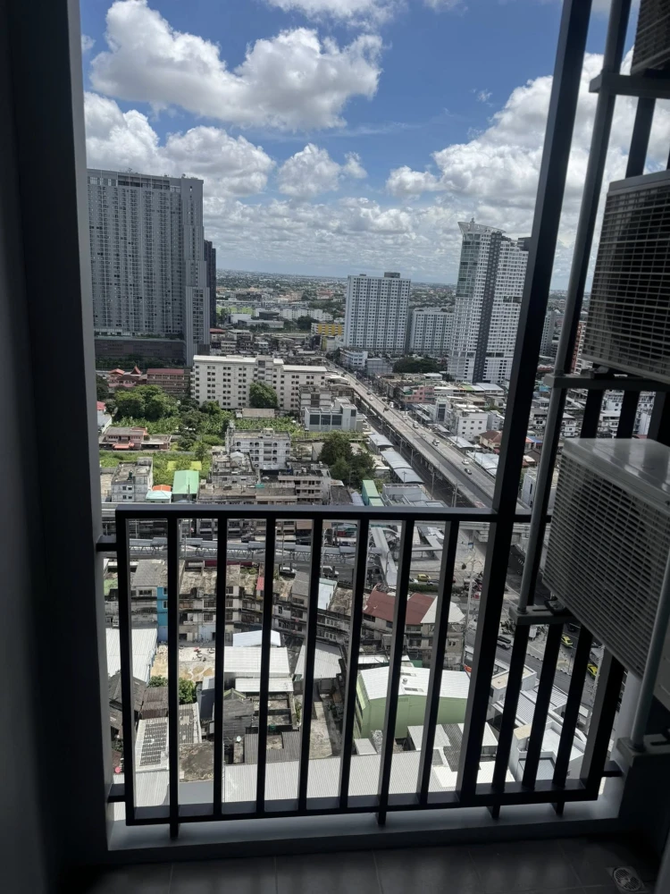 For rent: Ideo Ramkhamhaeng - Lamsalee Station, 24th floor, great view, strong wind, modern decoration with full set of furniture.