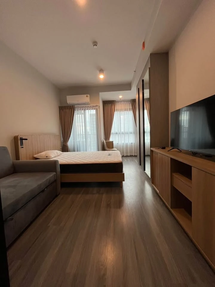 For rent: Ideo Ramkhamhaeng - Lamsalee Station, Studio room, fully furnished, book now!