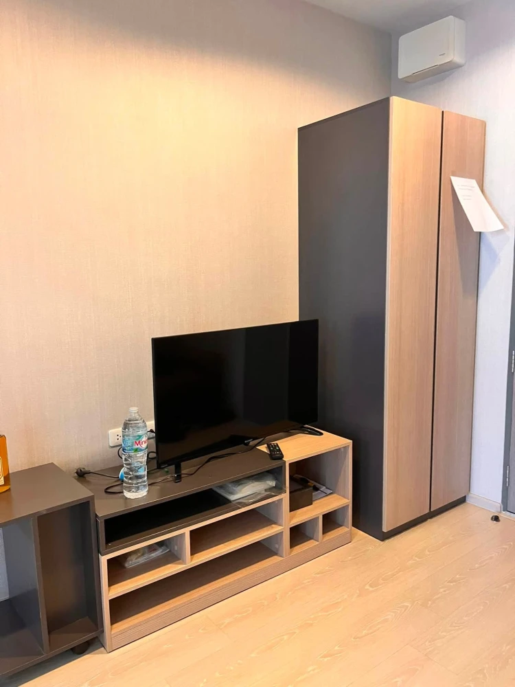 For rent: Ideo Sukhumvit 115, fully furnished + washing machine, 12th floor, facing the Three-Headed Elephant statue. Ready to move in.