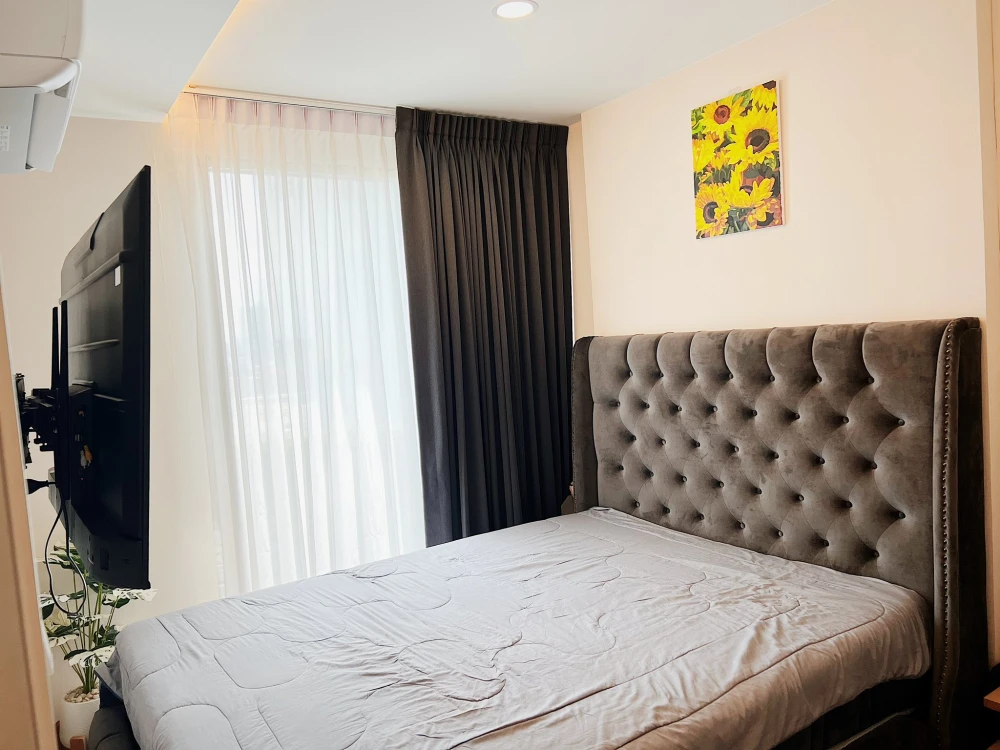 For rent IKON Sukhumvit 77, 8th floor, corner room, fully furnished, good quality, hurry and book now. images