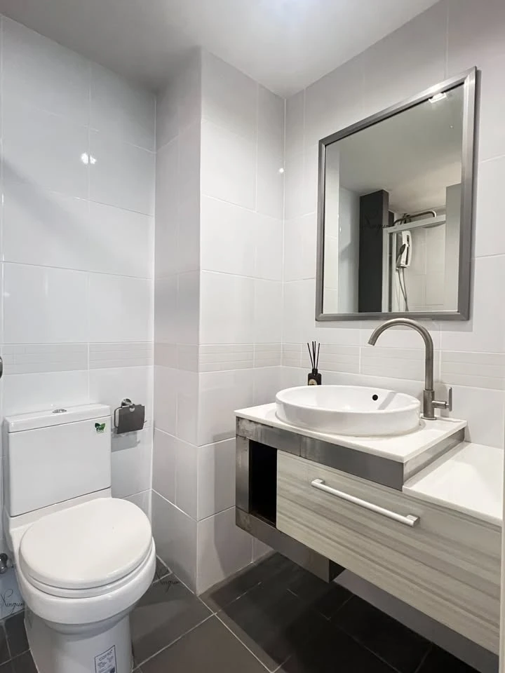 For rent: JW Condo @ Donmuang. Living room with mercury film for added privacy. Must arrange.