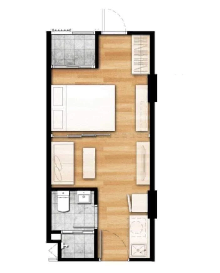 For rent: Kave Condo, 3rd floor, partitioned room, fully furnished, nice to live in. Hurry and reserve now. Don't miss out! Hurry!