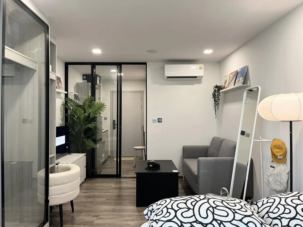 For rent: Kave Embryo Rangsit, 3rd floor, good corner room, comes with complete decorations, book now.