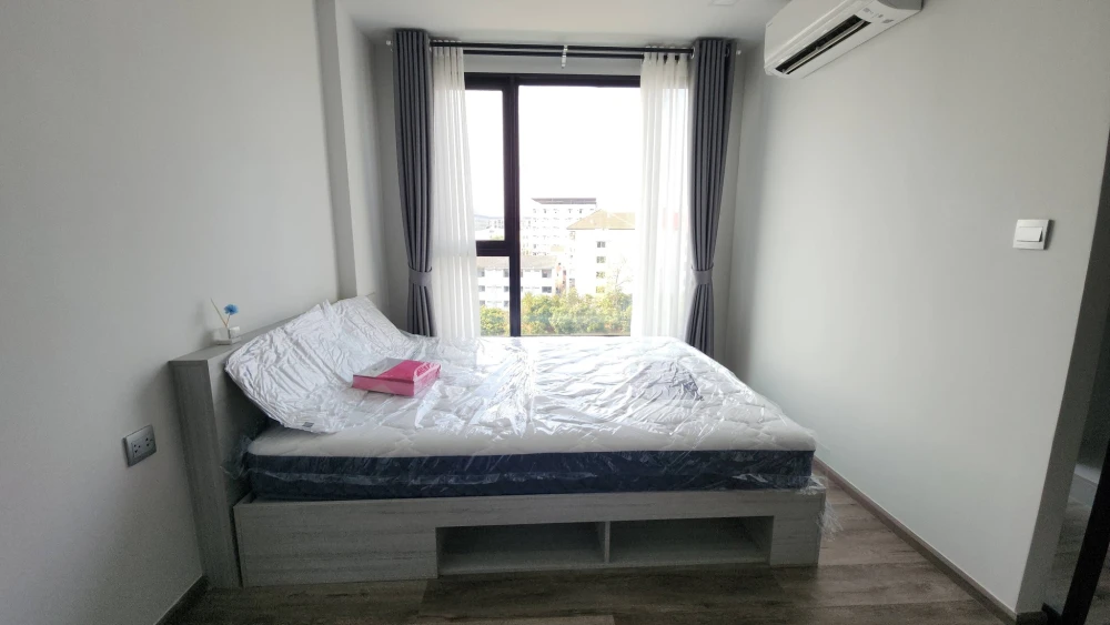 Condo for rent at Kave Embryo Rangsit, 6th floor. Nice and fully furnished. Book now!