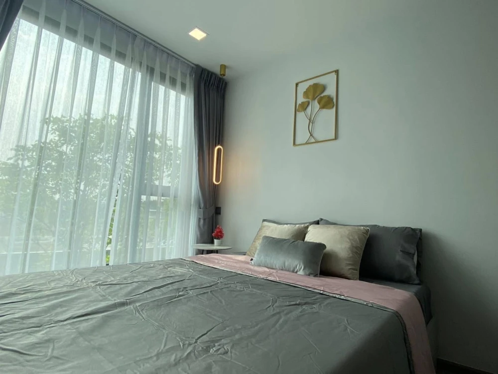 For rent: Kave Embryo Rangsit, fully furnished condo, ready to move in, tree view, great atmosphere, must book like this.