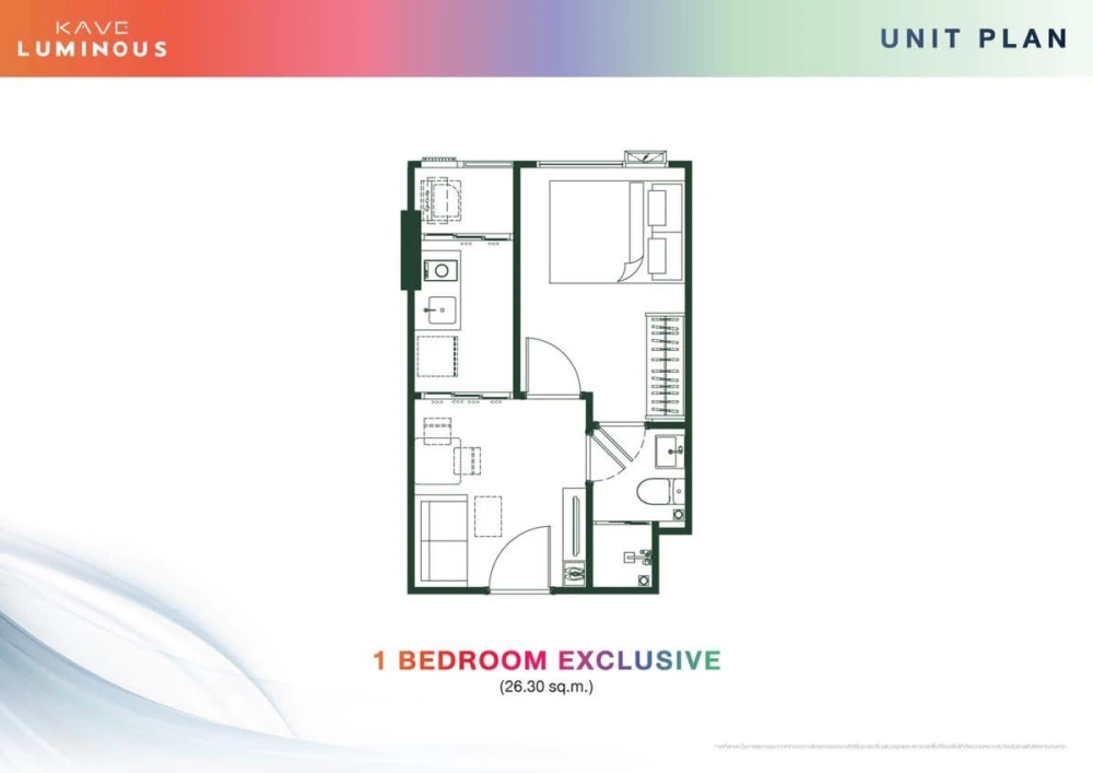 For rent: KAVE LUMINOUS BANGMOD, 1 BEDROOM EXCLUSIVE unit, pool view, fully furnished. A must-see!