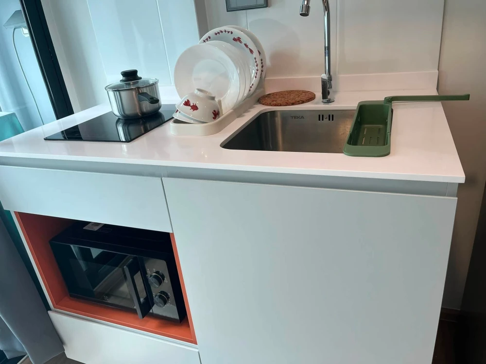 For rent: Kave Luminous Bangmod, 3rd floor unit. High-quality built-in furniture. Don't miss out!