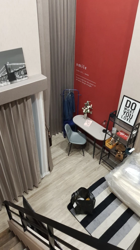 For rent Kave Mutant Salaya, One Bed Exclusive Vertical Suite, 2 floors, complete here, book now.