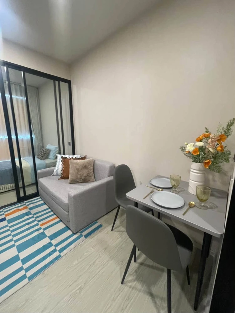 For Rent: KAVE Pop Salaya, 7th floor, pool view. Fully furnished and inviting—book now!