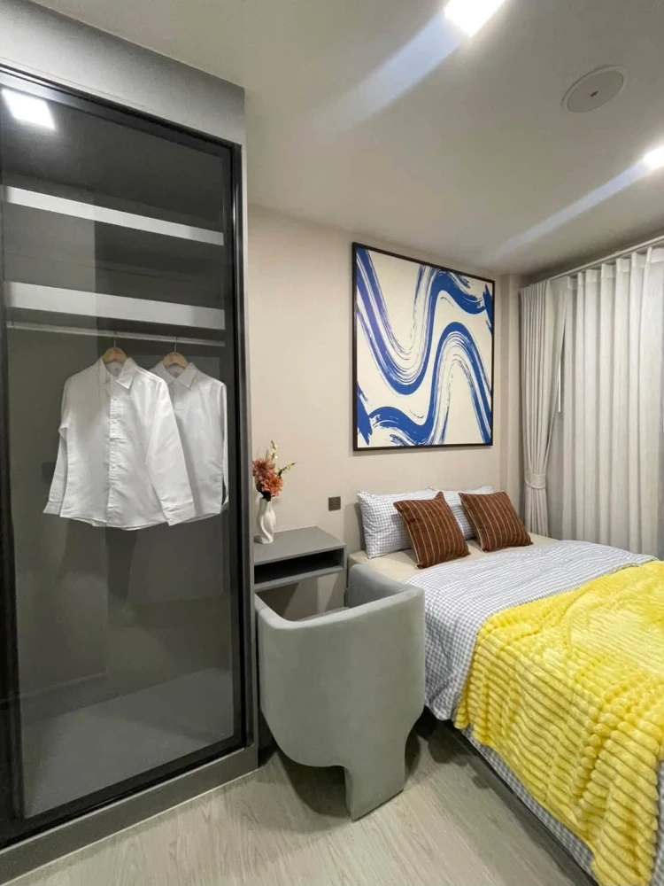 For Rent: KAVE Pop Salaya, 7th floor, pool view. Fully furnished and inviting—book now!