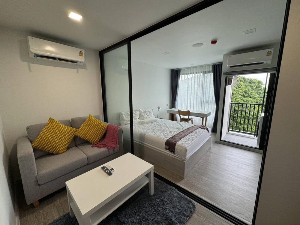 For rent: Kave Seed Kaset, 5th floor, corner room, fully furnished, ready to move in. If interested, hurry and reserve now. Don't miss out!