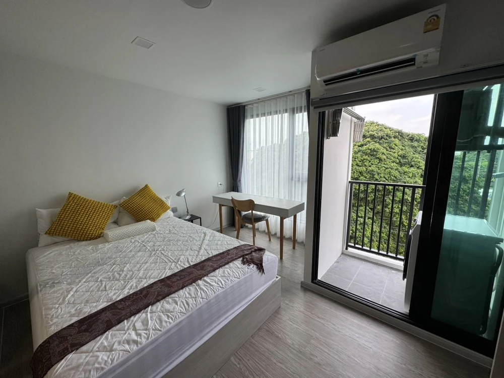 For rent: Kave Seed Kaset, 5th floor, corner room, fully furnished, ready to move in. If interested, hurry and reserve now. Don't miss out!