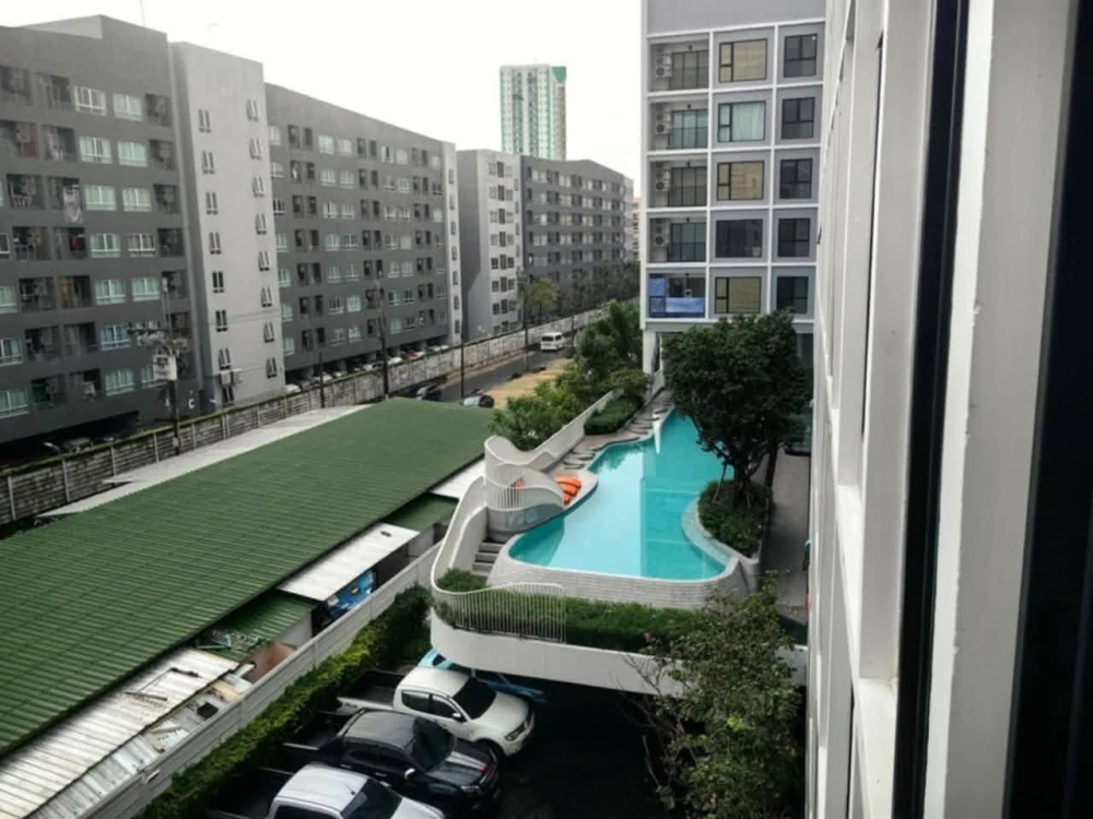 For rent: Kave Seed Kaset, 5th floor, Building C, pool view, fully furnished. A must-book!