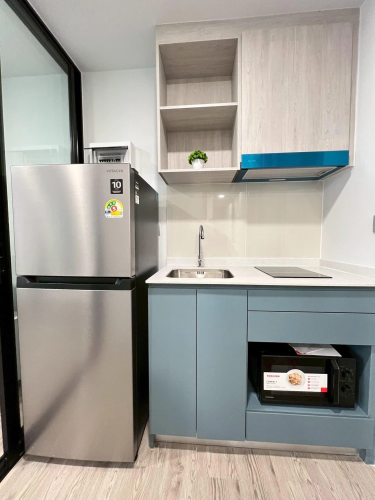 For rent: Kave seed Kaset, 6th floor, city view, beautifully decorated room, bright tones, comfortable to live in, the room is exactly as advertised,