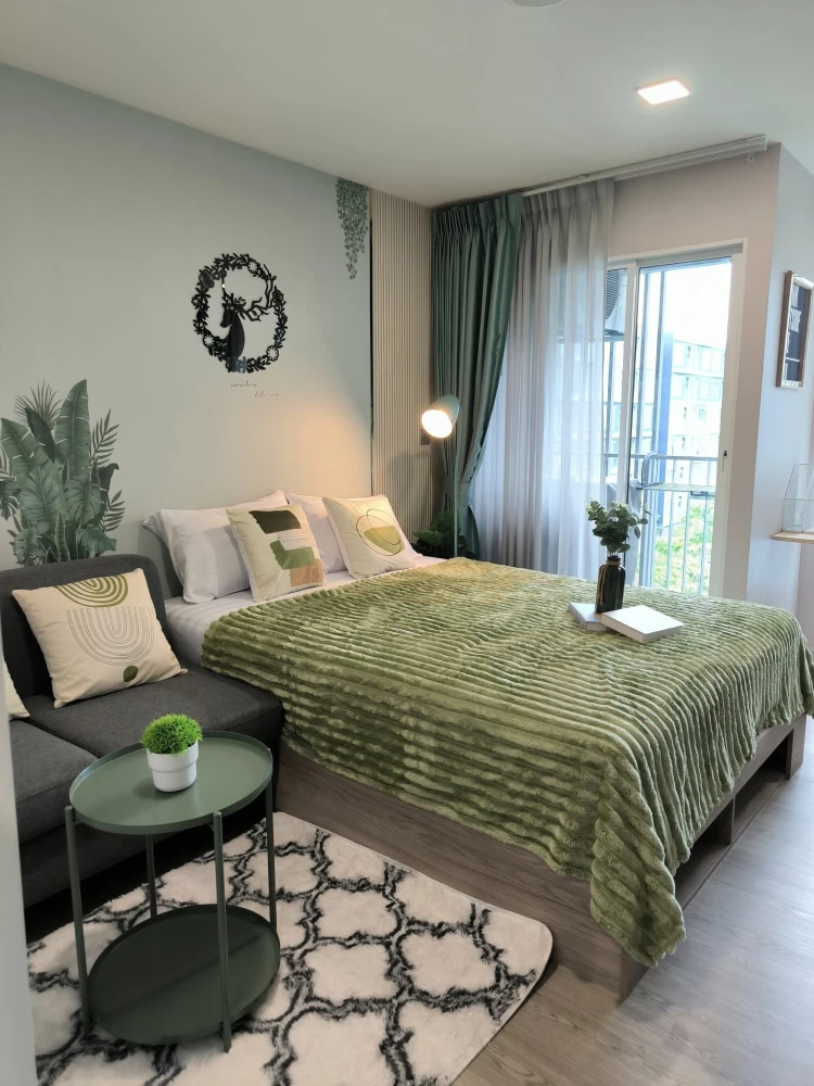 For rent: Kave Town Island, 6th floor, pool view, decorated in Cozy Tropical style, beautiful room, ready to move in, reserve now.