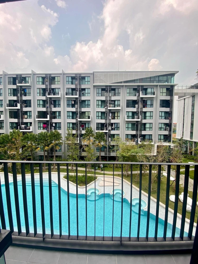 For rent Kave Town Shift 4th floor, swimming pool view, fully furnished, book now, don't miss out.