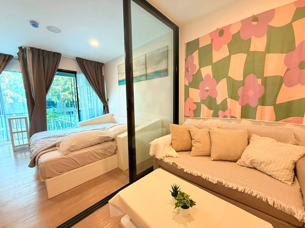 ให้เช่า Kave Town Shift ห้องชั้น 3 ตกแต่งครบครัน ทำเลดี วิวสวน มัวแต่มองไม่จองไหวหรอ