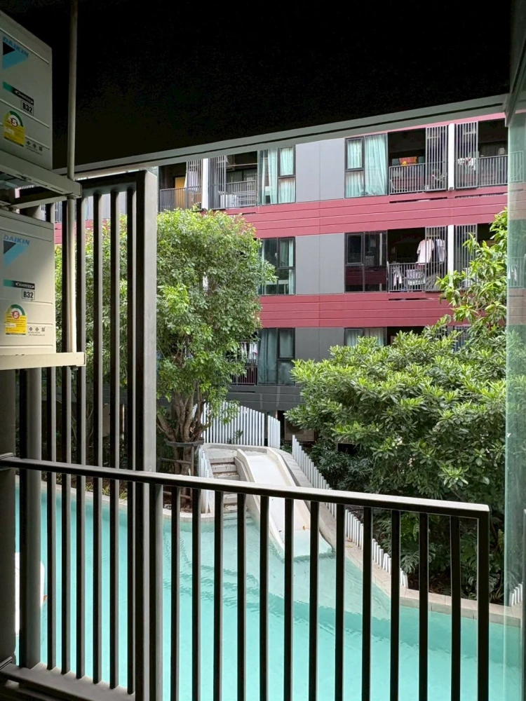 For rent: Kave TU, 2nd floor, swimming pool view, nice room, fully furnished, nice to live in, reserve now, hurry!